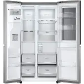 LG InstaView GSXV91PZAE frigo américain Pose libre 635 L E Noir, Acier inoxydable