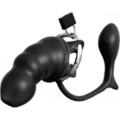 Pipedream Anal Fantasy Elite - plug anal et cage pénienne (noir)