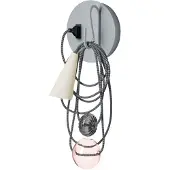 Foscarini Applique Murale , Filo, Gris, Salon / séjour, Métal, Design