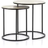 Furnilux Table d'Appoint By-Boo Setto Brass Small Gold (2-Pièces)