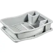 Curver Egouttoir 18 assiettes avec plateau 29.0 x 10.5 x 39.0 cm