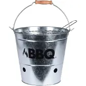 ECD-Germany Seau à charbon de bois Gril portable 26,5 cm
