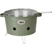 H&L Seau à grillades portable ø 34,5cm, vert