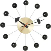 Vitra Ball Clock Horloge Murale Black