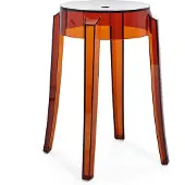 Kartell Charles Ghost Tabouret - Lot de 2 H 46 cm | Amber