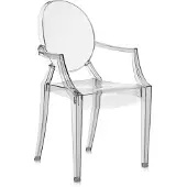 Kartell Louis Ghost Chaise Smoke Grey | 2 chairs