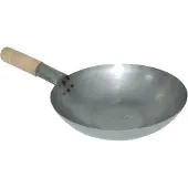 Vogue Wok en acier à fond plat 330 mm