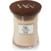 Woodwick White Honey Miel Blanc bougie parfumée avec mèche en bois 275 g