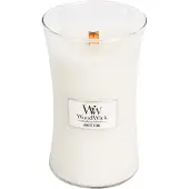 Woodwick White Teak bougie parfumée avec mèche en bois 609.5 g