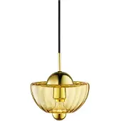 Design By Us Suspension , Lotus, dimmable, Orange, Salon / séjour, Verre, Design