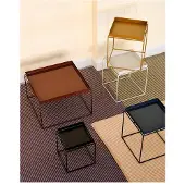 HAY Tray Coffee Table Basse White | 30 x 30 cm | Powder Coated
