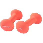 Tunturi Haltères néoprène 2kg rouge, la paire