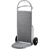 Bolero Chariot à bagages en acier inoxydable avec crochets porte-manteaux et capacité de charge jusqu'à 150 kg