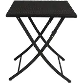 Bolero Table de bistrot carrée | Noir