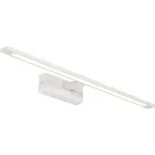 QAZQA Applique murale blanche 62 cm avec LED IP44 - Jerre