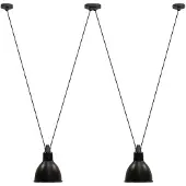Lampe Gras Suspension , Noir, Salon / séjour, Métal