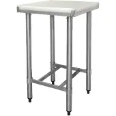 Vogue Table de travail en acier inoxydable avec planche à découper