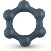 Huismerk Hexagon Cockring Steel Balls Anneau pénien 7.5 cm