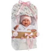 Llorens 74024 Poupée rieuse Olivier rose.pyjama