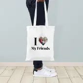 Yoursurprise Tote bag personnalisé en coton bio - Blanc