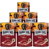Happy Dog Sensible Pure Africa - Autruche - 6 x 400 g