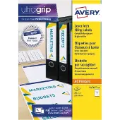 Avery Etiquette de classement adh'sive, 192 x 61 mm, blanc