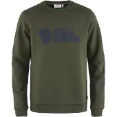 Fjällräven - Sweat en coton biologique - Fjällräven Logo Sweater M Deep Forest en Coton - Taille XL - Vert