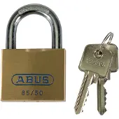 ABUS Cadenas à cylindre 85/50 gl Largeur du corps de serrure 50 mm Laiton à fermeture identique 2726