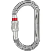 Petzl - Mousqueton de sécurité - OK Screw-Lock en Aluminium - Gris
