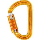 Petzl M39A TL SM'D Mousqueton asymétrique ultraléger, Triact-Lock, jaune