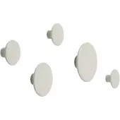 Muuto Dots Wood Lot de Hooks Off-White | Set of 5