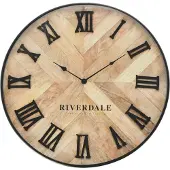 Riverdale Horloge Murale Nate Marron 60 cm