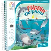 SmartGames - Flippin' Dolphins, jeu de puzzle magnétique avec 48 défis, 7 ans et +
