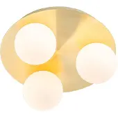 QAZQA Plafonnier de salle de bain moderne en laiton 3 lumières - Cederic