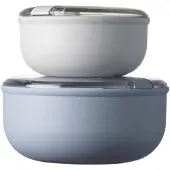 Omada Lunchbox Omada Pull Box Rond Bleu/Blanc (2-Pieces)