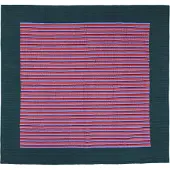 Hubsch Pretty Twist Sprei Stripe 260x260 Pétrole/multicolore | 701601