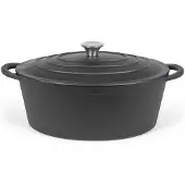 Livoo Casserole Ovale 34 cm 7 L Noir