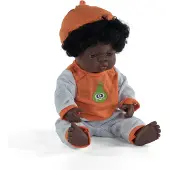 Miniland Poupée africaine, 38 cm, +10 mois,