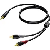 Procab CLA711/15 3,5 mm mâle - 2 x RCA 20 mètres
