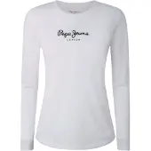 Pepe Jeans T-shirt 'New Verginia' noir / blanc cassé