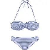 s.Oliver Bikini bleu cobalt / blanc