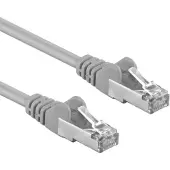 Goobay Câble patch CAT 5e, SF/UTP, gris, 20 m - Conducteur en aluminium recouvert de cuivre (CCA)