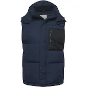 !Solid Gilet bleu marine / noir / blanc