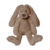 Happy horse Doudou lapin Richie grand - brun peluche 58cm
