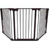 Noma Barrière de sécurité à 3 panneaux Modular Métal Noir