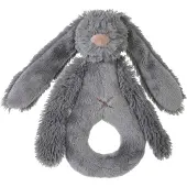 Happy horse Hochet lapin Richie gris foncé - Cadeau pour bébé