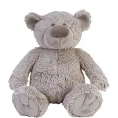 Happy horse Ours en peluche Brice - gris - 27 cm - Ours en peluche doux