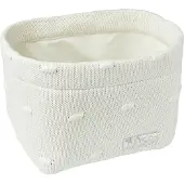Meyco Wickeltichkörbchen small Knots offwhite
