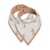 Jollein Bavoir Jollein Bandana Teddy Bear GOTS (2-Pack)