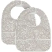 Jollein Bavoir Jollein Waterproof Botanical Nougat (2-Pack)